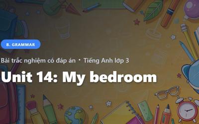 Bài Trắc Nghiệm Tiếng Anh lớp 3 Unit 14: My bedroom - Grammar - Global Success có đáp án