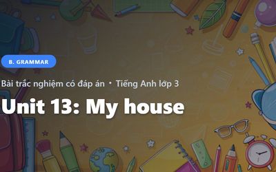 Bài Trắc Nghiệm Tiếng Anh lớp 3 Unit 13: My house - Grammar - Global Success có đáp án