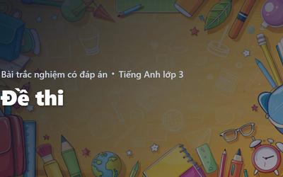 Đề thi Cuối kì 2 Tiếng Anh lớp 3 Global Success có đáp án - Đề 2