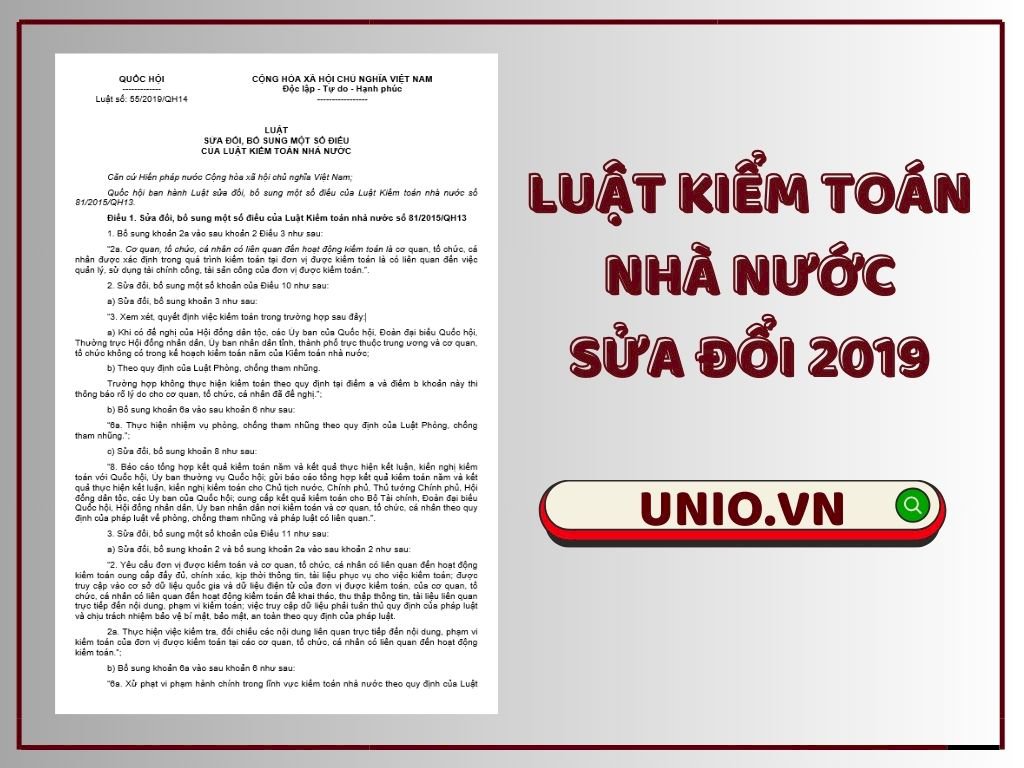 Luật Kiểm toán nhà nước sửa đổi 2019