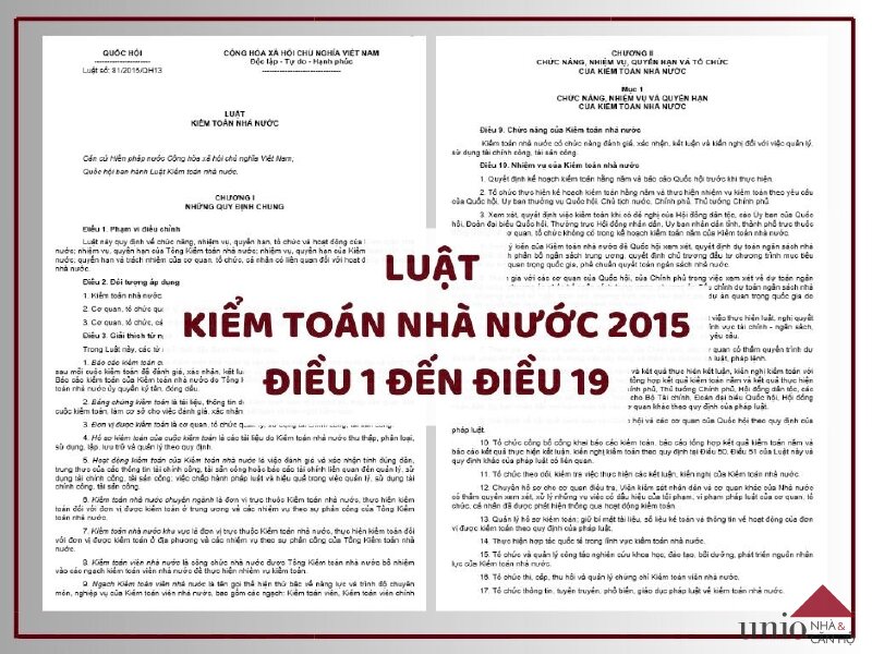 Luật Kiểm toán nhà nước 2015 - Điều 1 đến Điều 19 - Unio.vn