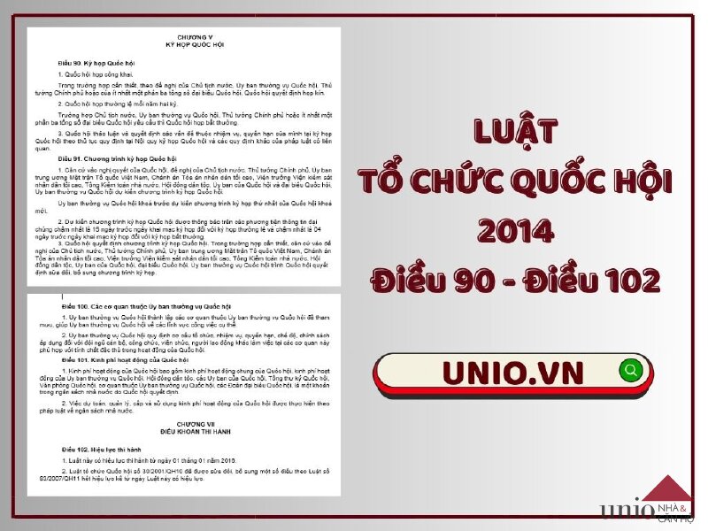 Luật Tổ chức Quốc hội 2014 Chương 5 đến Chương 7 - Unio.vn